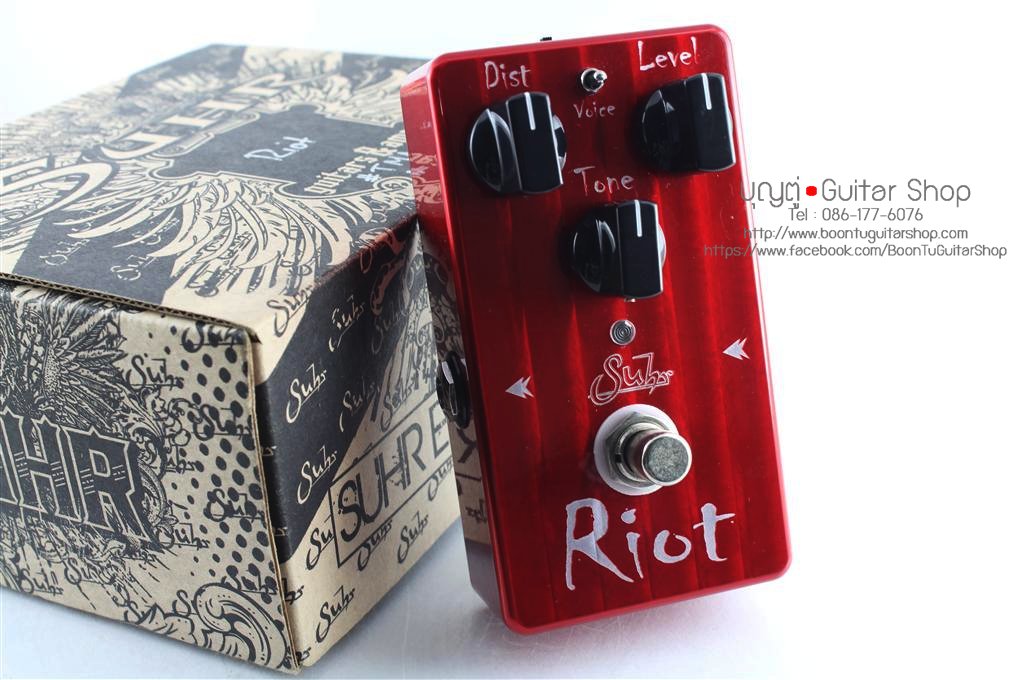 Suhr Riot Crimson Red Limited Edition Distortion : บุญตู่ Guitarshop