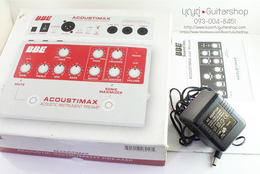 BBE Acoustimax Acoustic Instrument Preamp : บุญตู่ Guitarshop